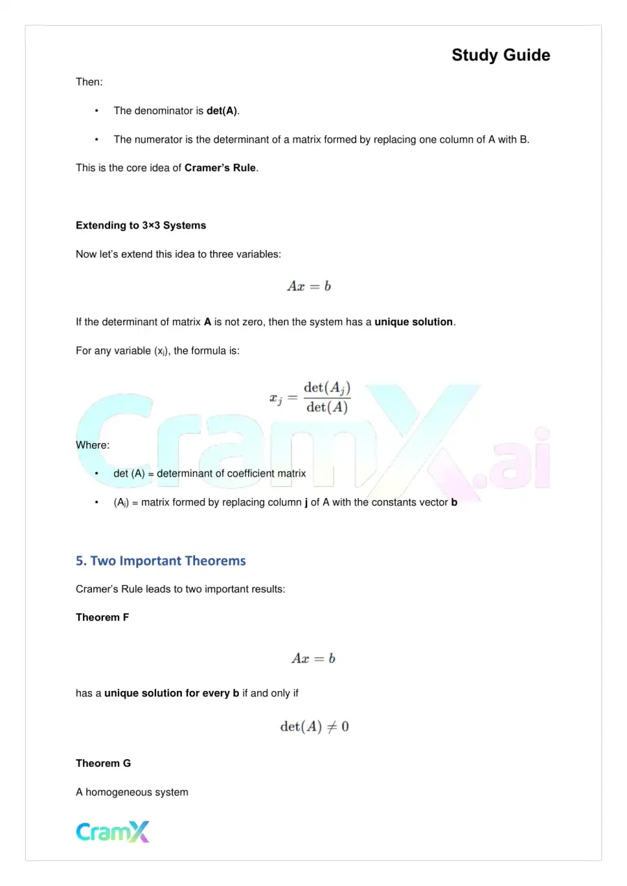 Linear Algebra – The Determinant, page 3