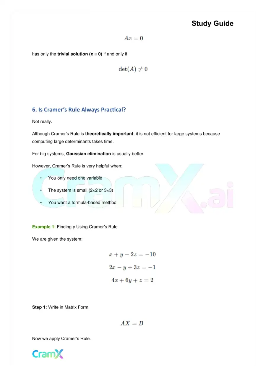 Linear Algebra – The Determinant, page 4