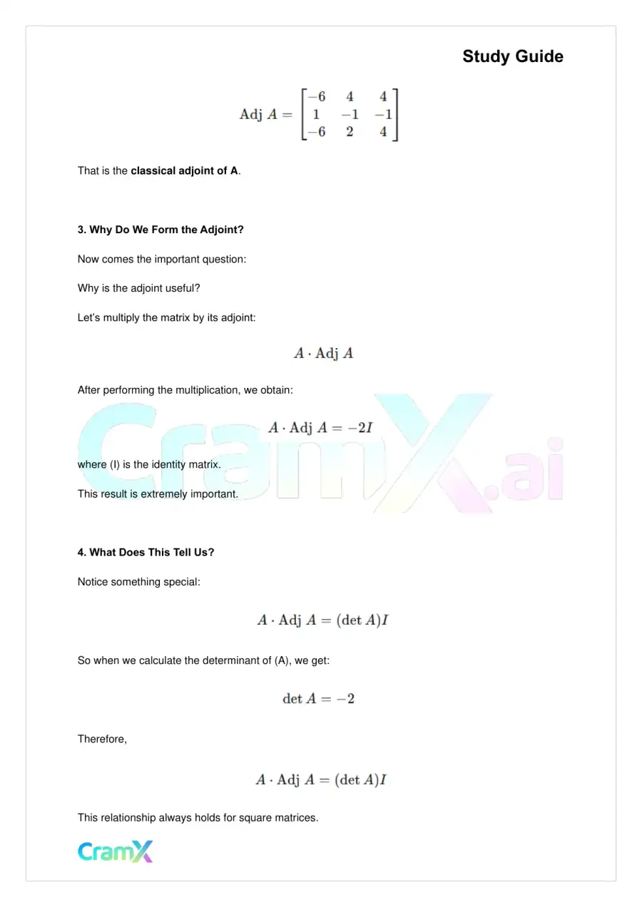 Linear Algebra – The Determinant, page 7