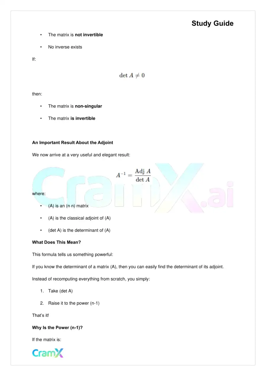 Linear Algebra – The Determinant, page 9