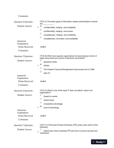 IT Governance and Compliance: COBIT, Sarbanes-Oxley, and Risk Management - Page 3 preview image