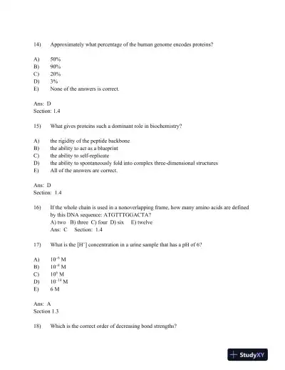 Biochemistry Eighth Edition Test Bank - Page 6 preview image