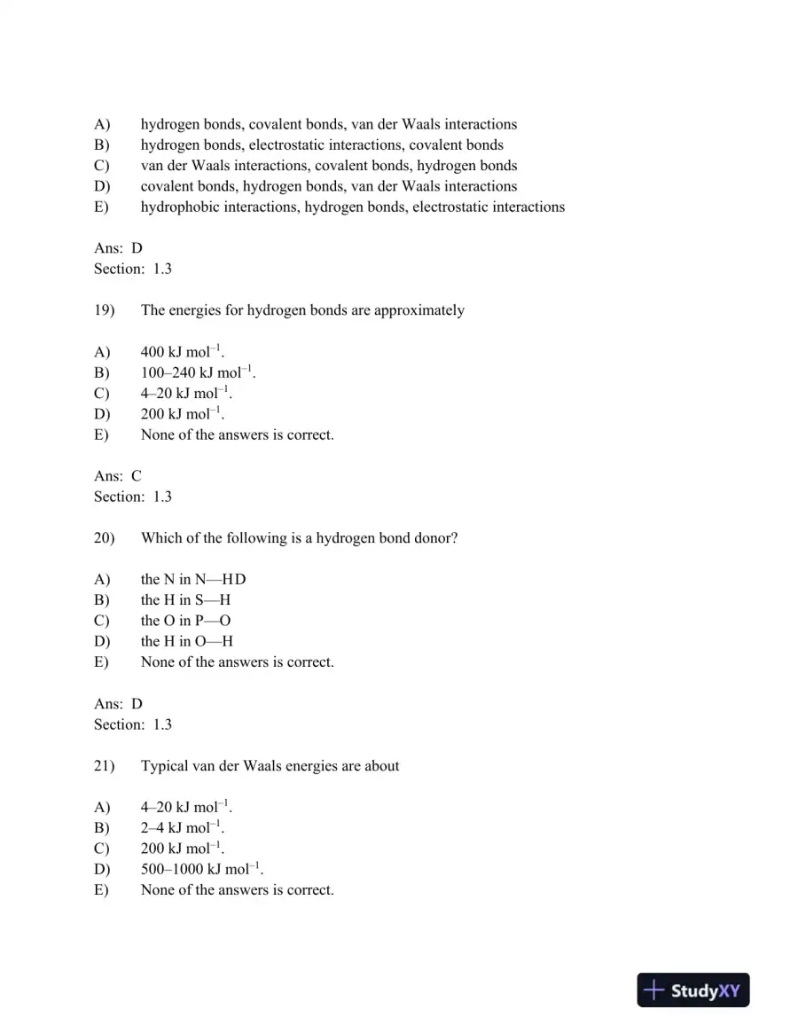 Biochemistry Eighth Edition Test Bank, page 7