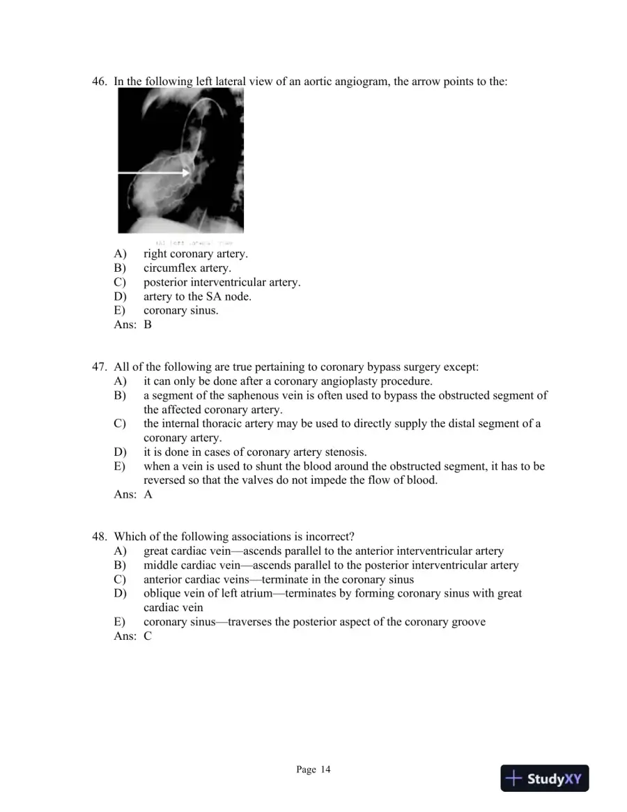 Clinically Oriented Anatomy 7th Edition Test Bank, page 15