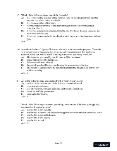 Clinically Oriented Anatomy 7th Edition Test Bank - Page 16 preview image