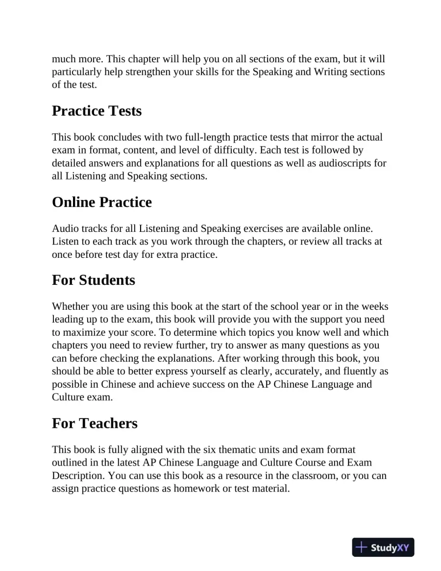 AP Chinese Language and Culture Premium, Fourth Edition: 2 Practice Tests + Comprehensive Review (2023), page 13