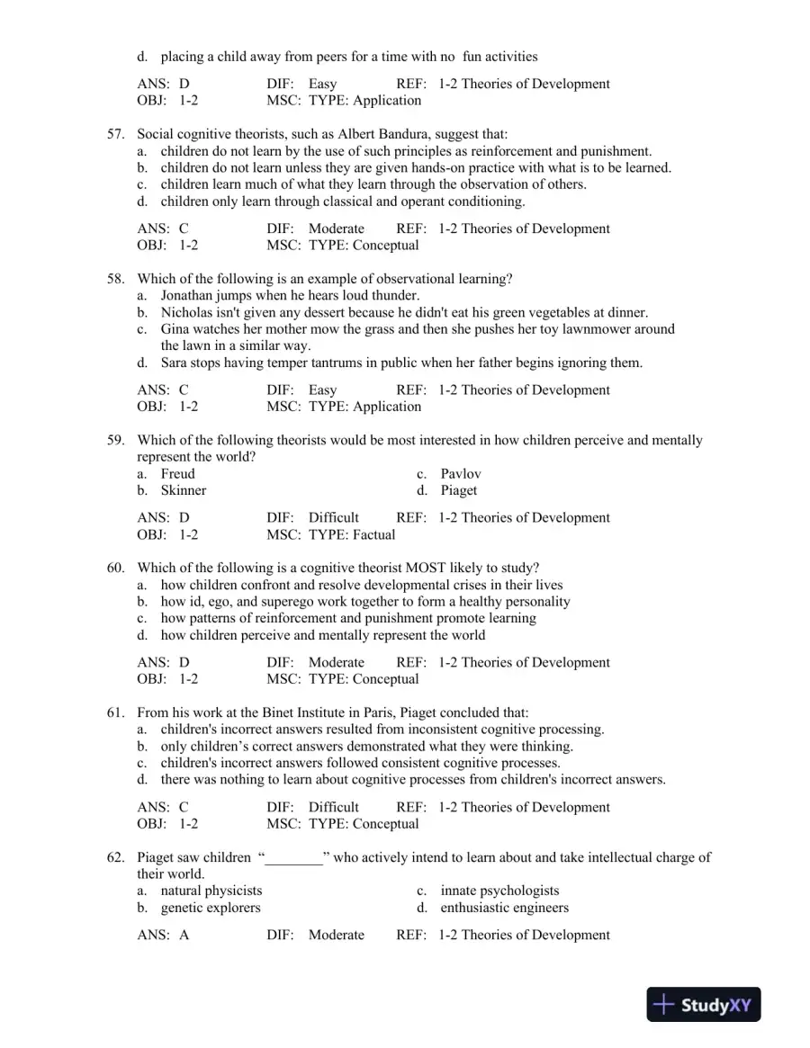 Test Bank For Hdev 3, 3rd Edition, page 11