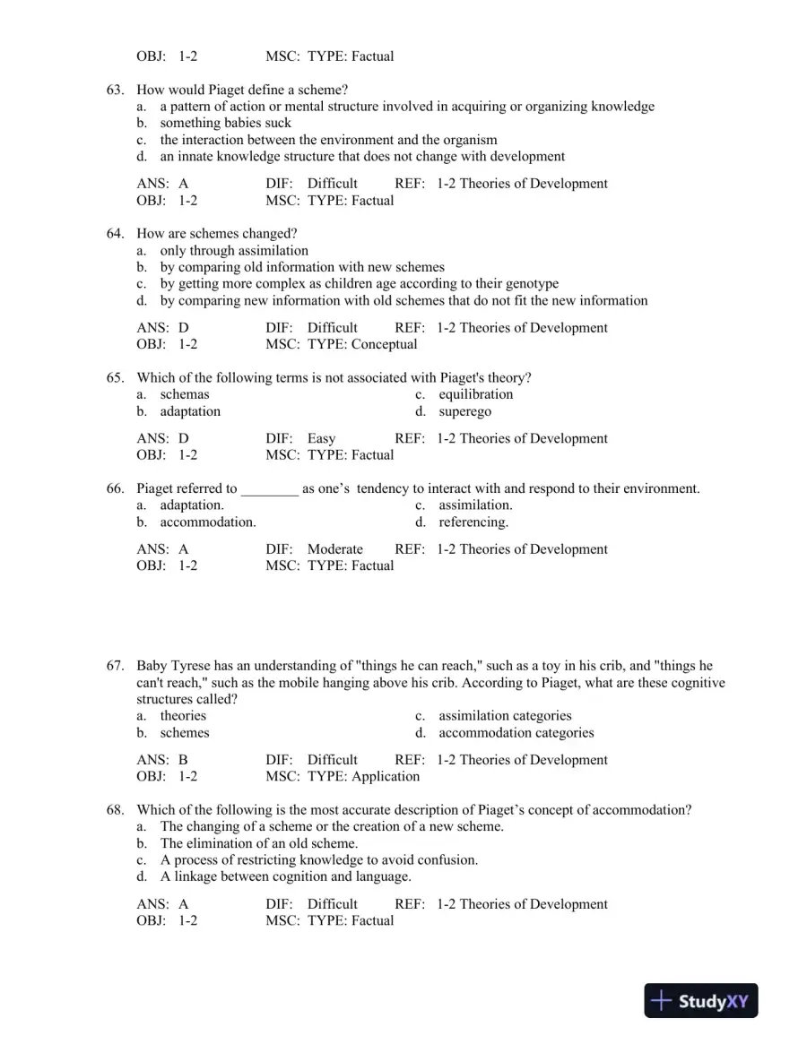 Test Bank For Hdev 3, 3rd Edition, page 12