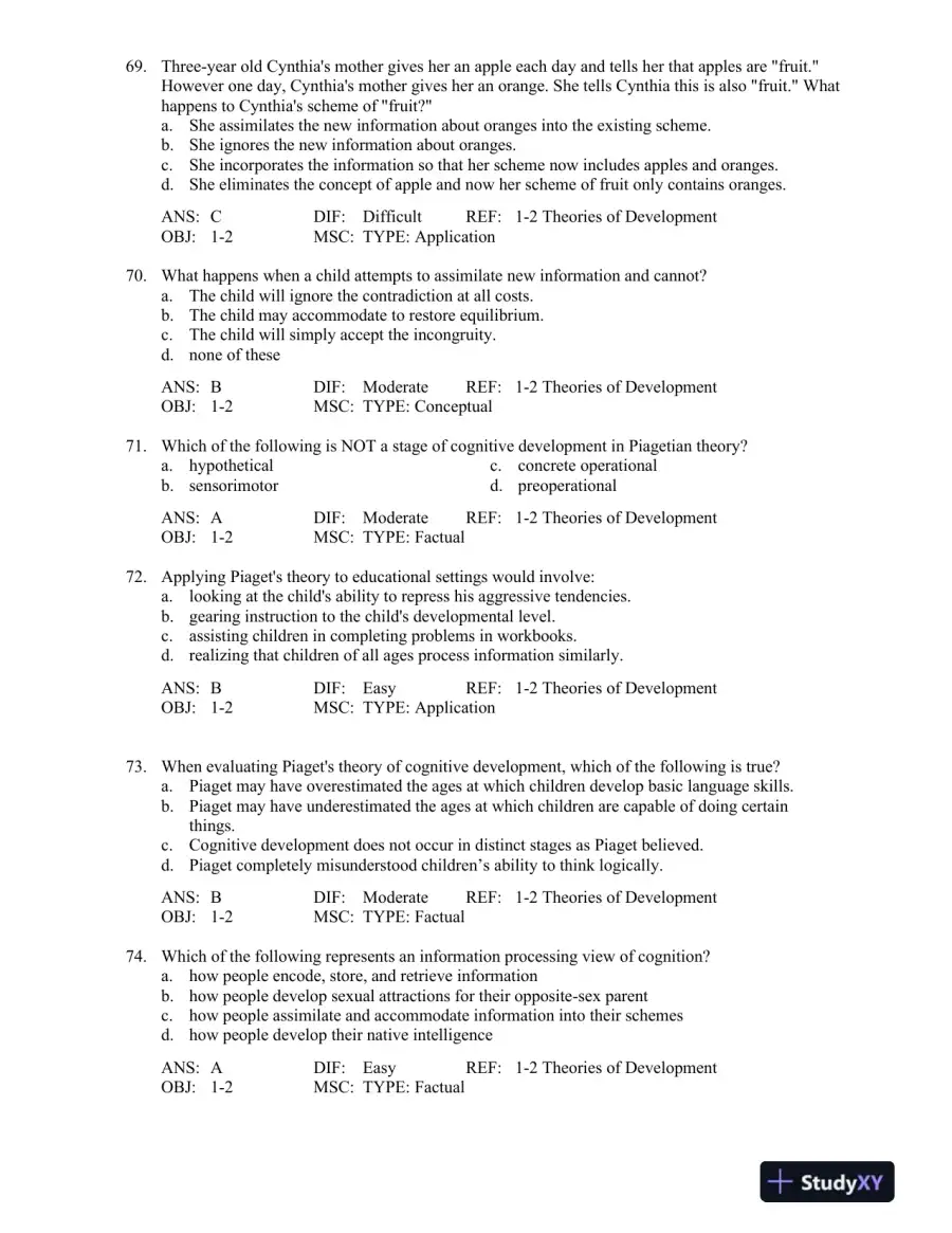 Test Bank For Hdev 3, 3rd Edition, page 13