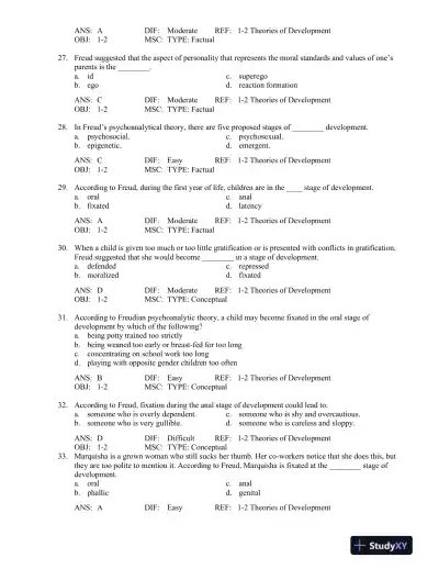 Test Bank For Hdev 3, 3rd Edition - Page 6 preview image