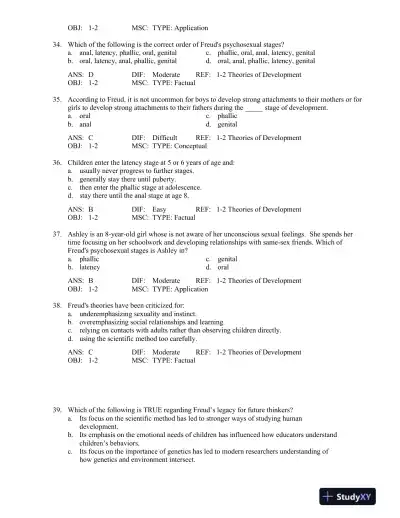 Test Bank For Hdev 3, 3rd Edition - Page 7 preview image