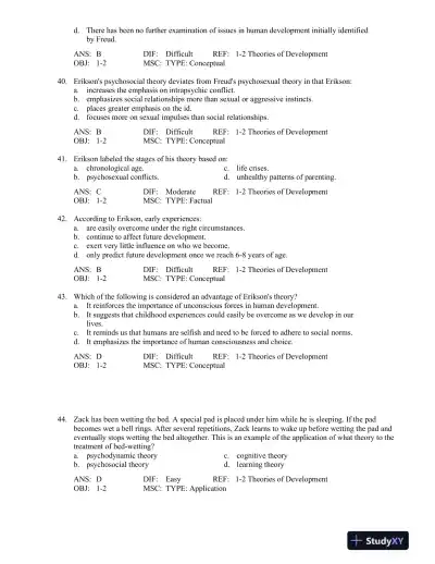 Test Bank For Hdev 3, 3rd Edition - Page 8 preview image