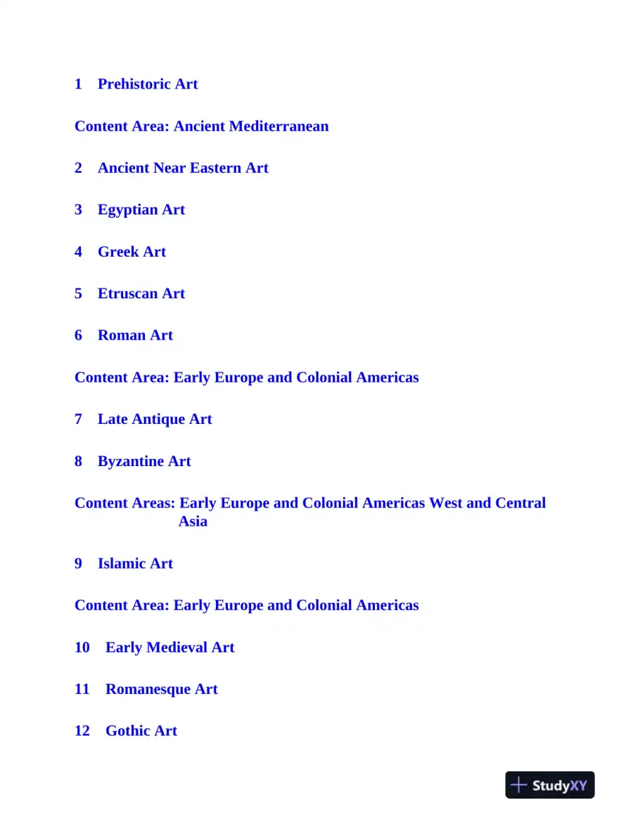 AP Art History Premium, Sixth Edition: 5 Practice Tests + Comprehensive Review (2023), page 10