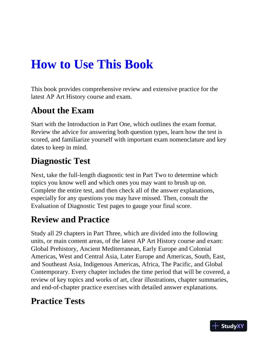 AP Art History Premium, Sixth Edition: 5 Practice Tests + Comprehensive Review (2023), page 13