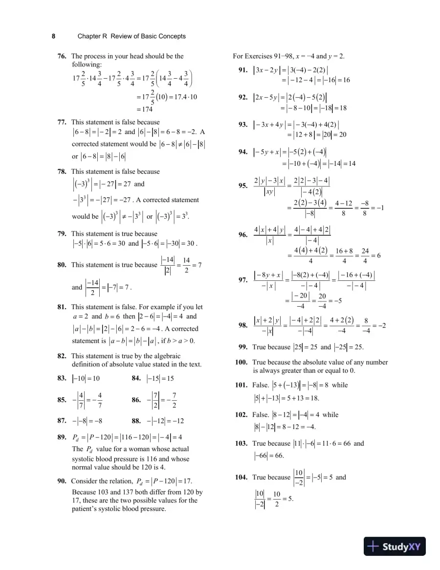 Solution Manual for Precalculus, 6th Edition, page 14