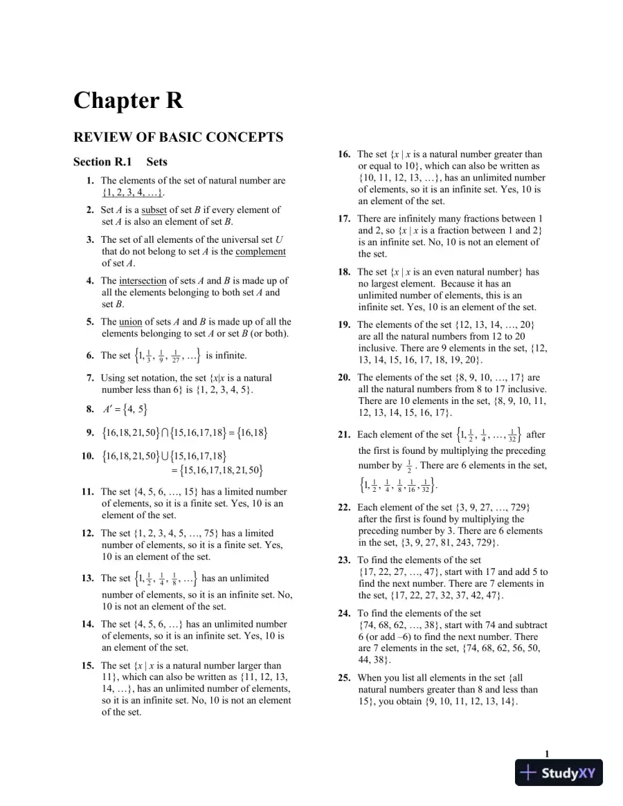 Solution Manual for Precalculus, 6th Edition, page 7