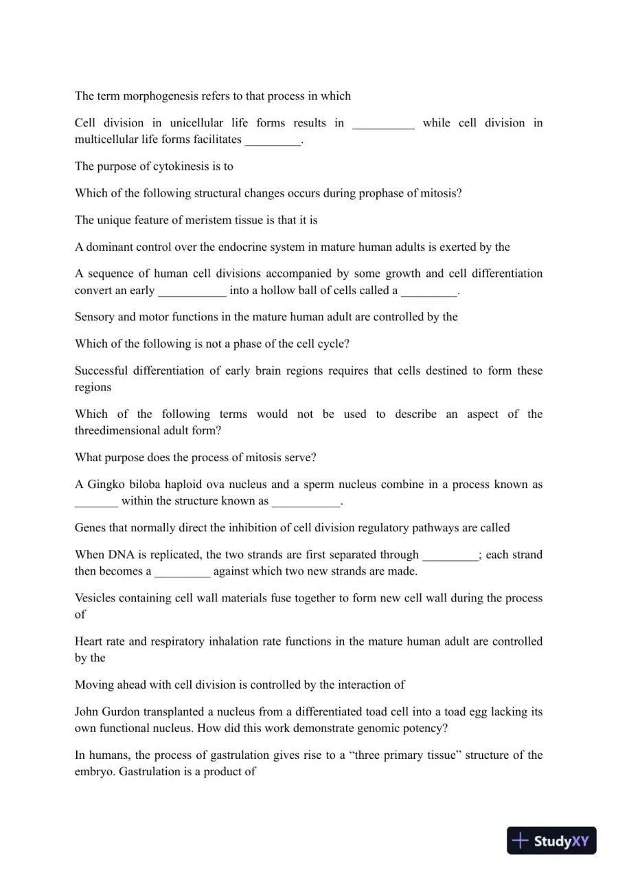 Liberty University BIOL 101 Quiz 4 Complete Solutions Correct Answers Key, page 4