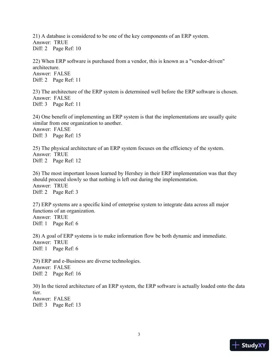 Test Bank For Enterprise Systems For Management, 2nd Edition, page 4