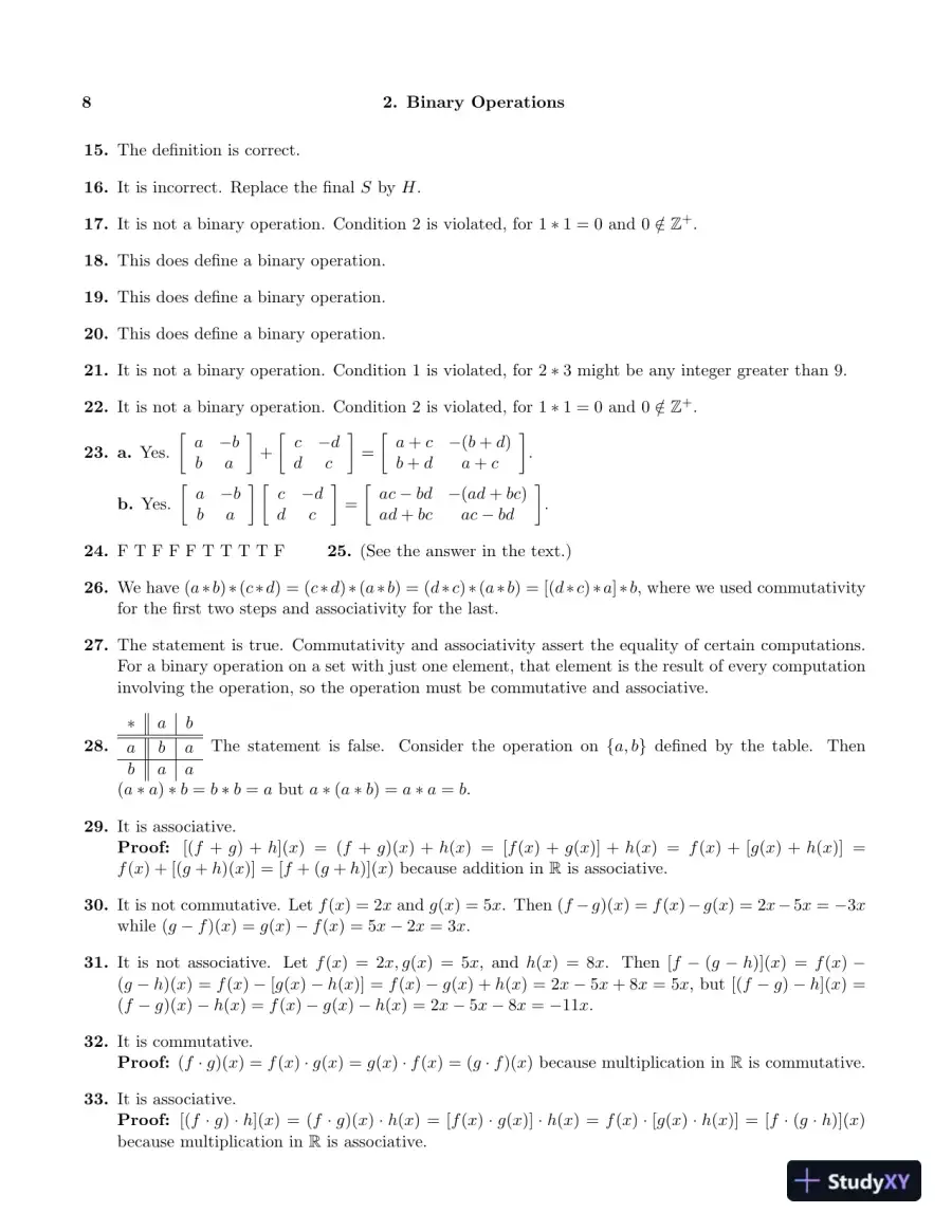 Solution Manual For First Course In Abstract Algebra, A, 7th Edition, page 11