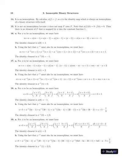 Solution Manual For First Course In Abstract Algebra, A, 7th Edition - Page 13 preview image