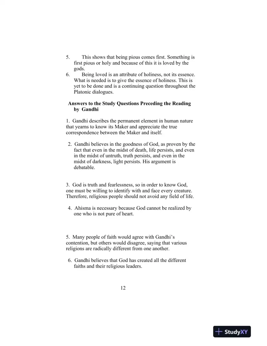 Solution Manual for Ethics: Theory and Contemporary Issues , 8th Edition, page 13