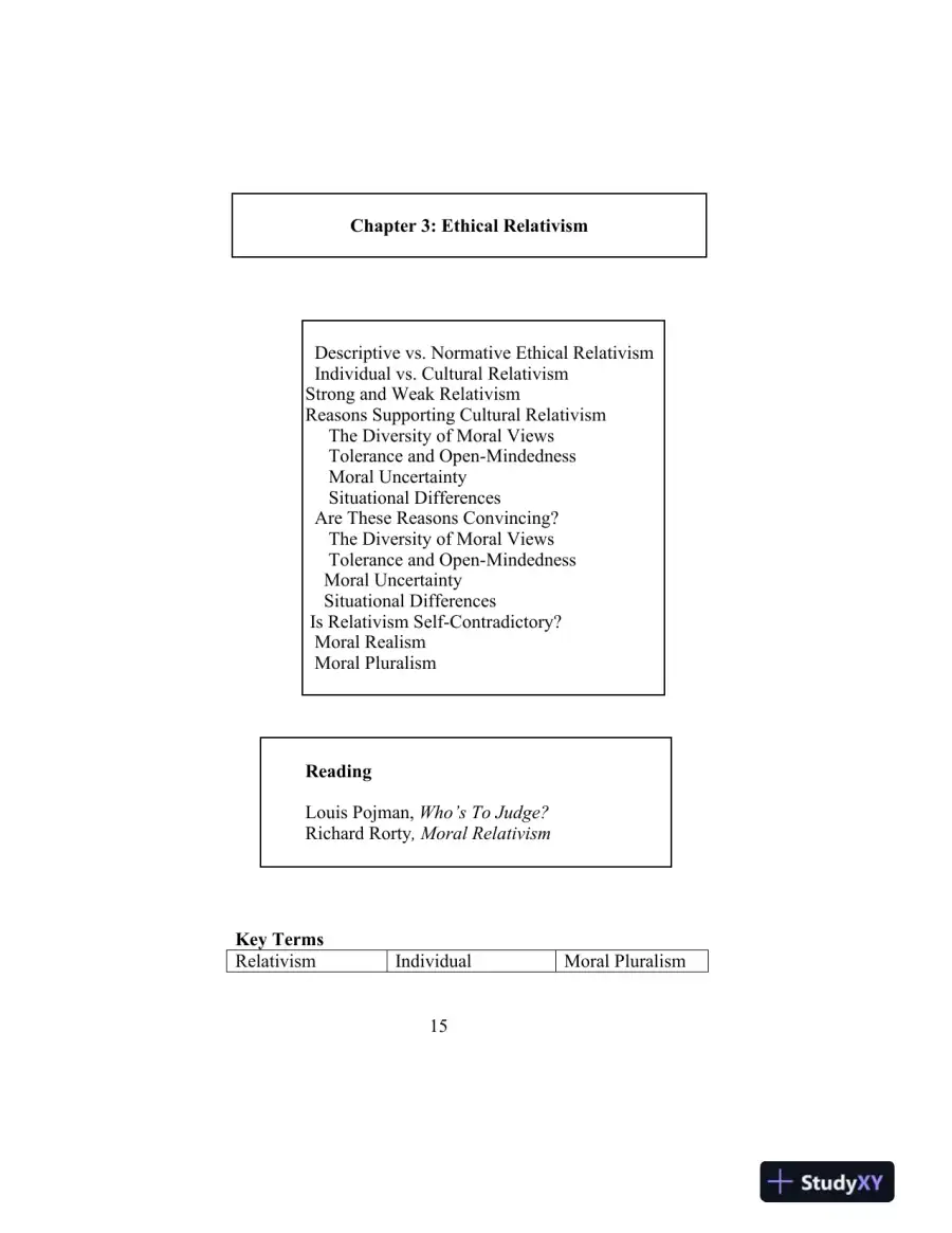 Solution Manual for Ethics: Theory and Contemporary Issues , 8th Edition, page 15