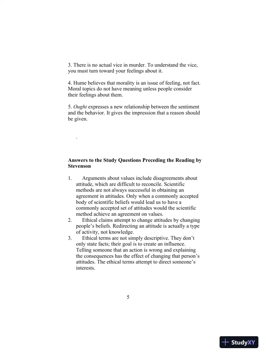 Solution Manual for Ethics: Theory and Contemporary Issues , 8th Edition, page 6