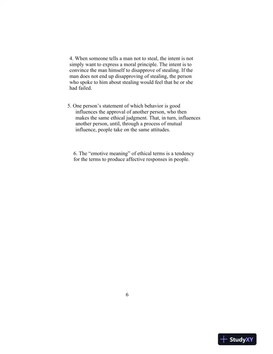 Solution Manual for Ethics: Theory and Contemporary Issues , 8th Edition, page 7