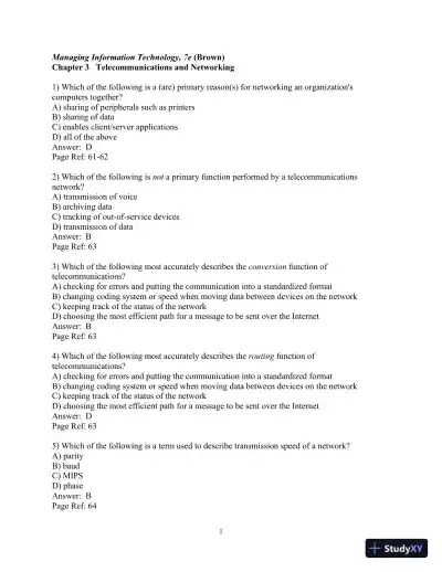Solution Manual For Managing Information Technology, 7th Edition - Page 13 preview image
