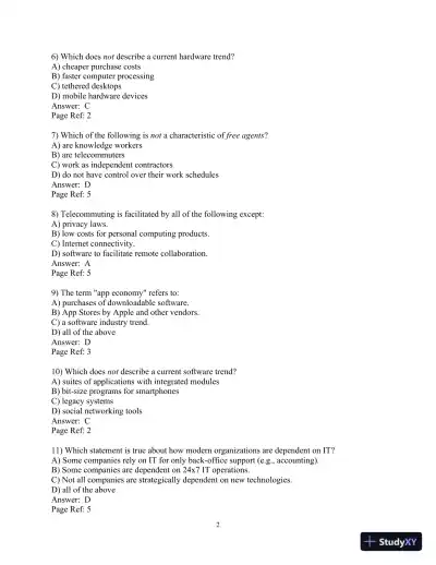Solution Manual For Managing Information Technology, 7th Edition - Page 3 preview image