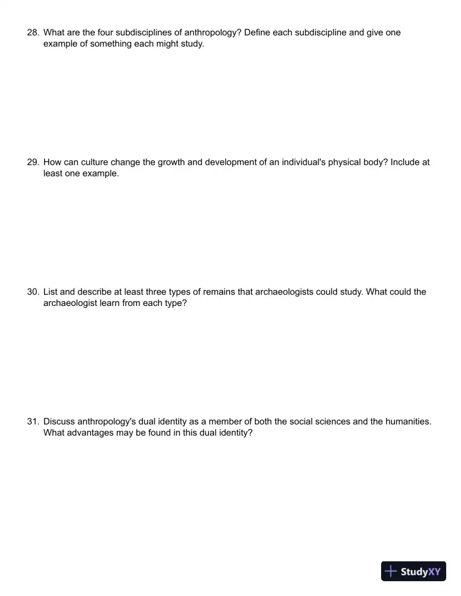 Mirror for Humanity: A Concise Introduction to Cultural Anthropology 9th Edition Test Bank, page 8
