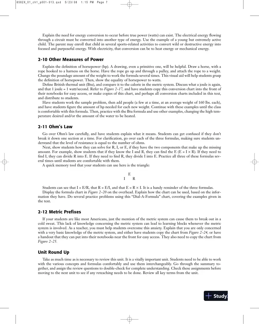 Solution Manual for Delmar's Standard Textbook of Electricity, 5th Edition, page 13