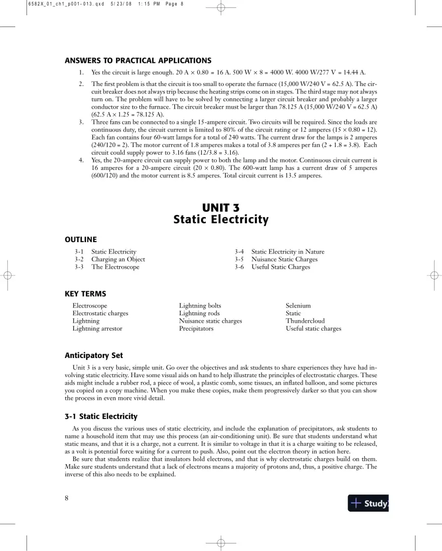 Solution Manual for Delmar's Standard Textbook of Electricity, 5th Edition, page 14