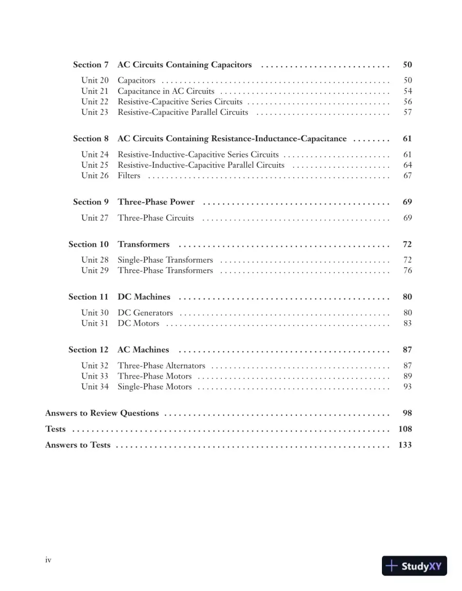 Solution Manual for Delmar's Standard Textbook of Electricity, 5th Edition, page 4