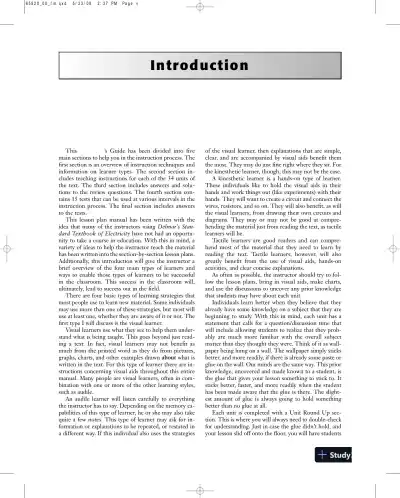 Solution Manual for Delmar's Standard Textbook of Electricity, 5th Edition - Page 5 preview image