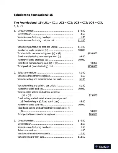 Introduction To Managerial Accounting, Fifth Canadian Edition Solution Manual - Page 10 preview image