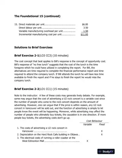 Introduction To Managerial Accounting, Fifth Canadian Edition Solution Manual - Page 13 preview image