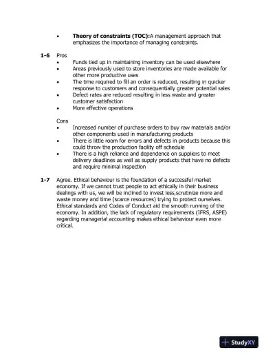 Introduction To Managerial Accounting, Fifth Canadian Edition Solution Manual - Page 3 preview image