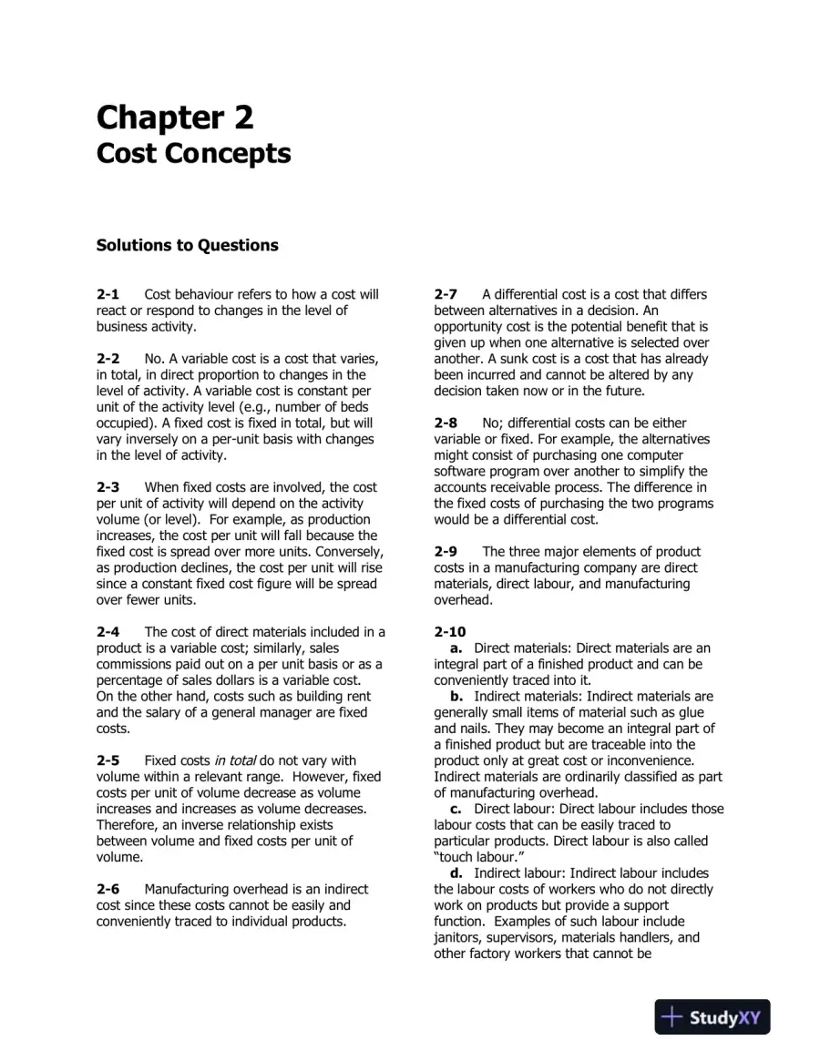 Introduction To Managerial Accounting, Fifth Canadian Edition Solution Manual, page 8