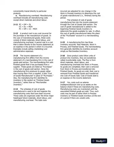 Introduction To Managerial Accounting, Fifth Canadian Edition Solution Manual - Page 9 preview image