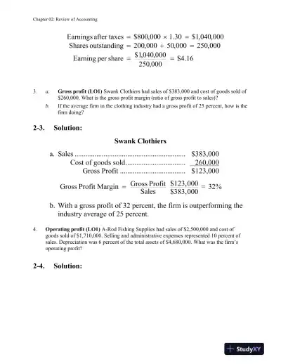 Foundations of Financial Management 16th Edition Solution Manual - Page 10 preview image