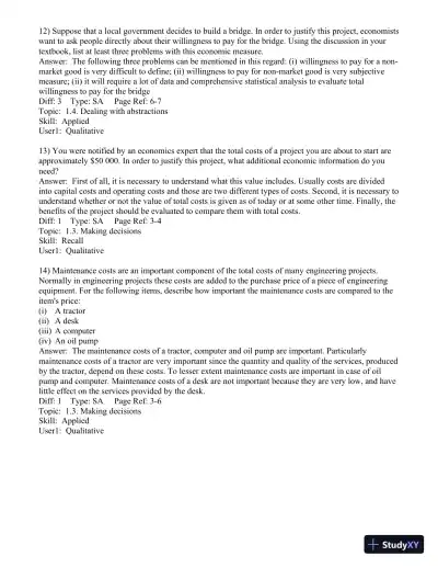 Test Bank for Engineering Economics Financial Decision Making for Engineers, 6th Edition - Page 12 preview image