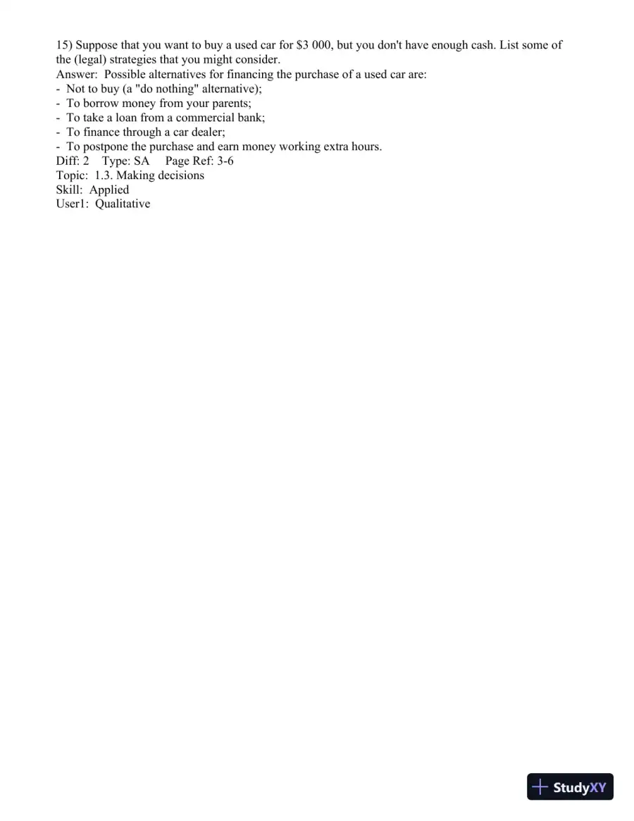 Test Bank for Engineering Economics Financial Decision Making for Engineers, 6th Edition, page 13