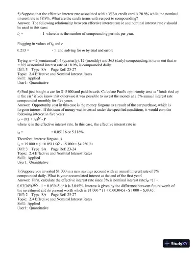 Test Bank for Engineering Economics Financial Decision Making for Engineers, 6th Edition - Page 29 preview image
