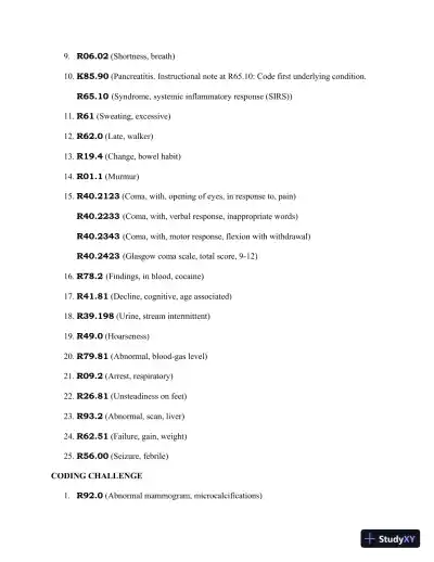 Solution Manual for Pearson's Comprehensive Medical Coding, 2nd Edition - Page 20 preview image