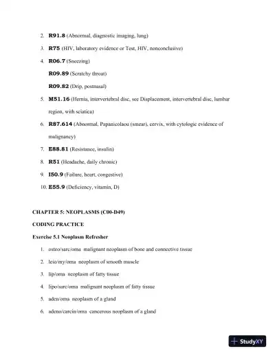 Solution Manual for Pearson's Comprehensive Medical Coding, 2nd Edition - Page 21 preview image