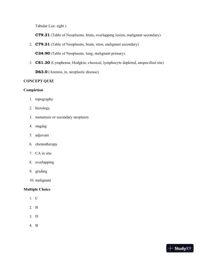 Solution Manual for Pearson's Comprehensive Medical Coding, 2nd Edition - Page 24 preview image