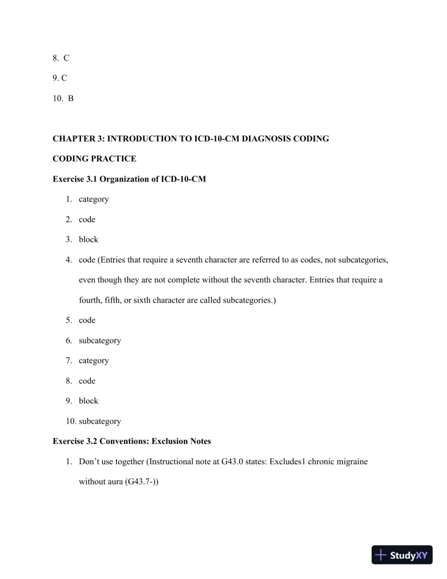 Solution Manual for Pearson's Comprehensive Medical Coding, 2nd Edition, page 9