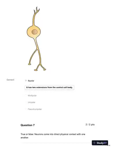 2021 BIOD152 Anatomy and Physiology Module 1 Exam With Answers (28 Solved Questions) - Page 5 preview image
