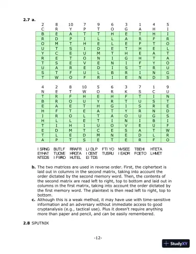 Solution Manual For Cryptography And Network Security: Principles And Practice, 6th Edition - Page 11 preview image